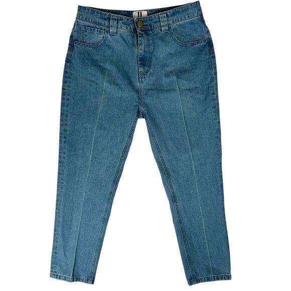 Unique Denim - Unique Top Shop High Waist Mom Jeans‎ Women's Size 8 Tapered Med Wash Crop Jeans